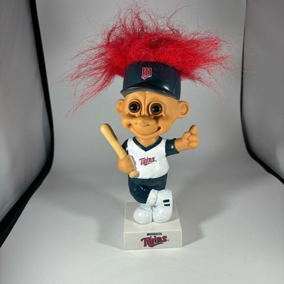 Vintage 1992‎ MLB Minnesota Twins Russ Troll Doll Bobblehead Mascot - Picture 1 of 7